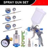 Multi set komplet za boju i lakiranje 3 dizne -manometar-filter