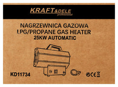 Plinska grijača 25 kW s reduktorom KD11734