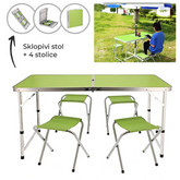 Sklopivi Stol | 60x70x120cm + 4 stolice