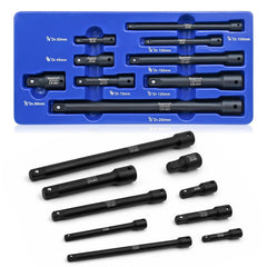 Produžetci za nasadne ključeve 1/4", 3/8", 1/2" | 9-dijelni