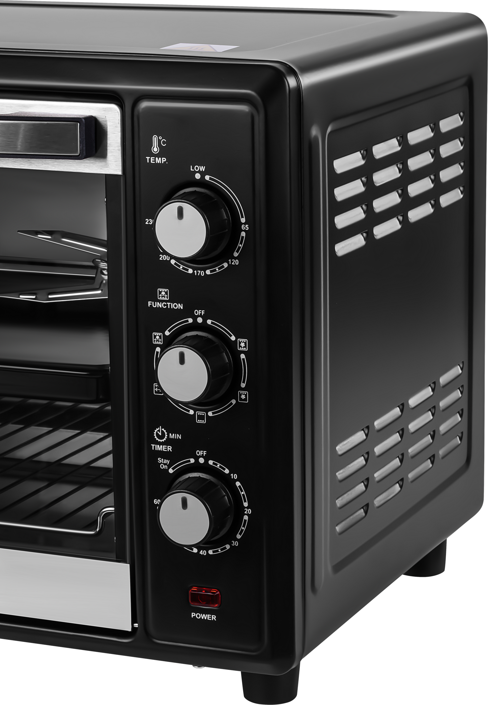 Električna pećnica 45L 2000W s roštiljem i roštilj-ražnjem