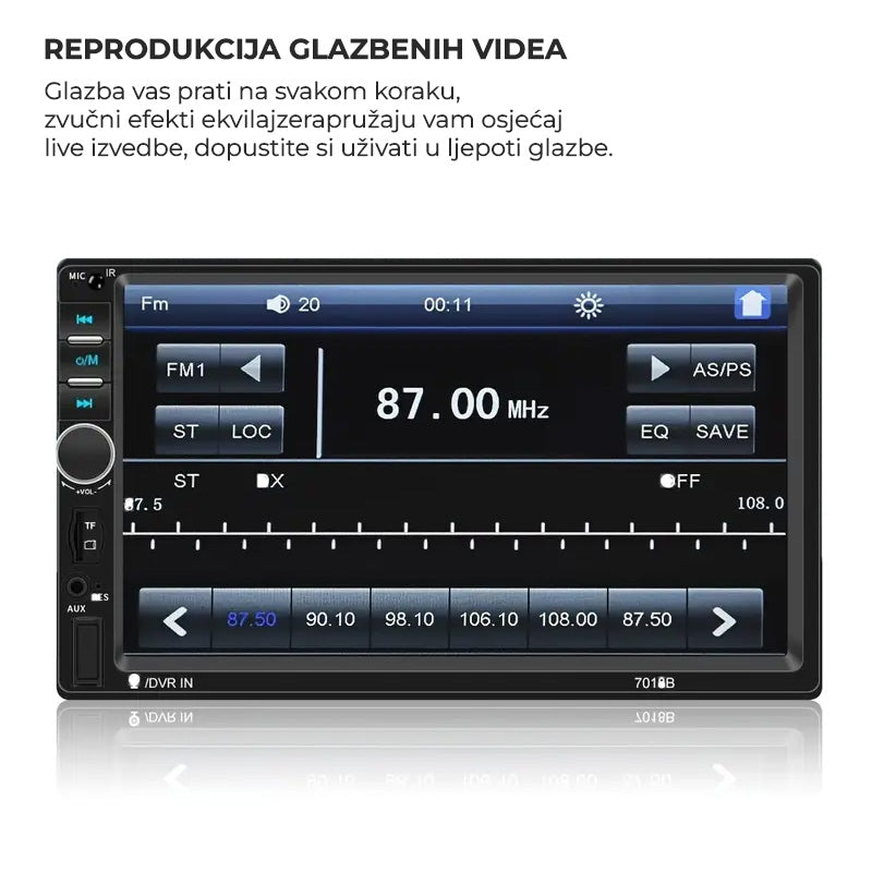 AUTO RADIO LCD + kamera + daljinski