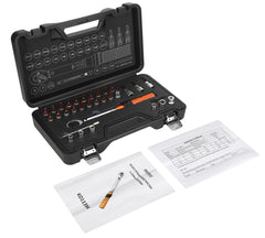 Mikro moment ključ 1/4" 5–25 Nm + set nastavaka (32 kom) | Kraft&Dele