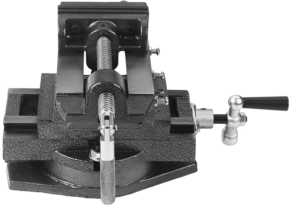 Dvoosni križni strojni škripac 100 mm