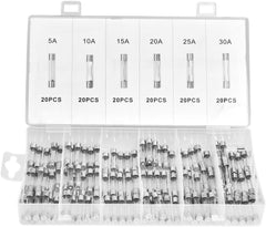 Set staklenih osigurača 120 kom 5–30A KD1302