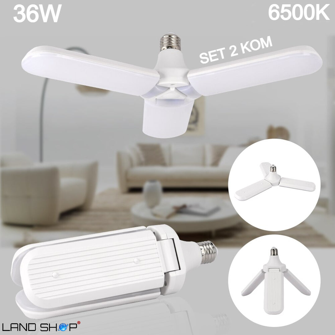 Led žarulja s 3 podesive led ploče 1+1 gratis