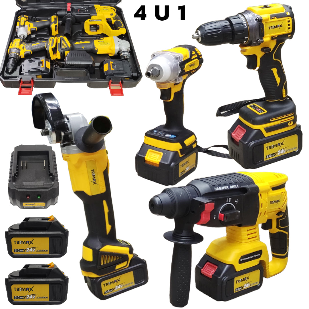 Trimax aku set alata 4u1