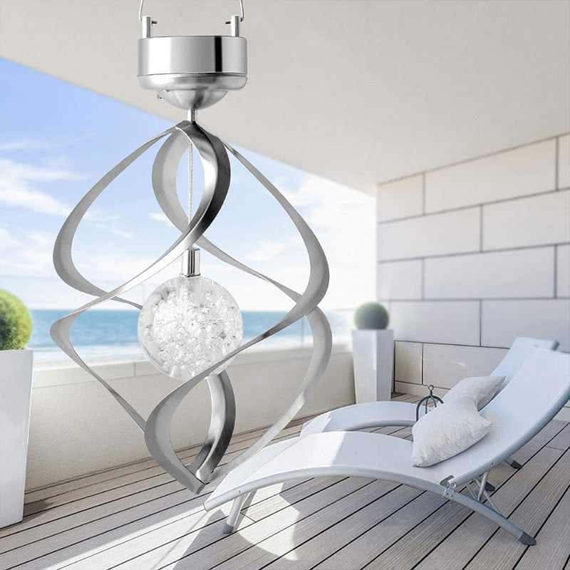 Solarna spiralna vanjska RGB lampa