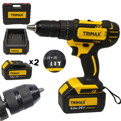 Trimax udarna aku bušilica 24VX2- 5 AH-331D