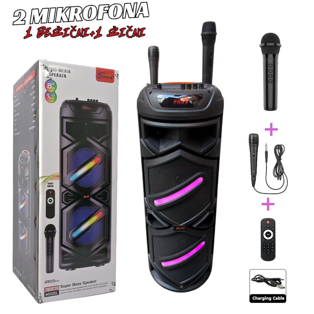 Ambijentalni LED zvučnik | RX-8240-90 CM + 2 mikrofona