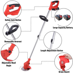 Trimax teleskopski aku trimer za travu x 2 baterije 24v - 5.0AH