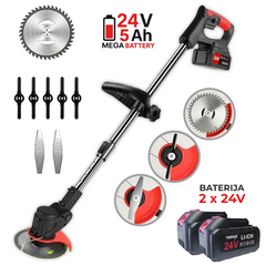 Trimax teleskopski aku trimer za travu x 2 baterije 24v - 5.0AH