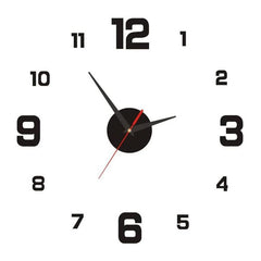 XXL 3D zidni sat zlatna, crna