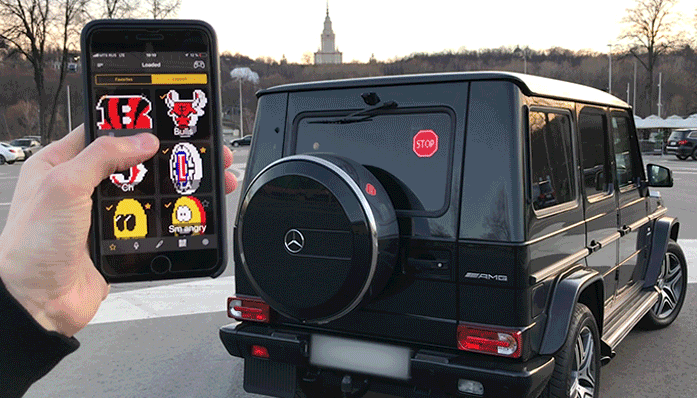 Led fun ekran animirani  za automobil -BT